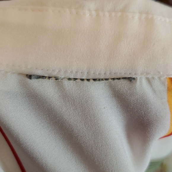 Vtg Floral print blouse, S, AS IS - Picture 7 of 8